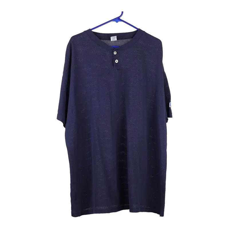 Russell Athletic T-Shirt - 2XL Blue Cotton