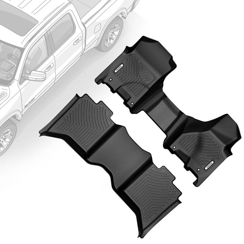OEDRO Floor Mats for 2012-2018 Dodge Ram 1500/2500/3500 Crew Cab, 2019-2024 Ram 1500 Classic Crew Cab