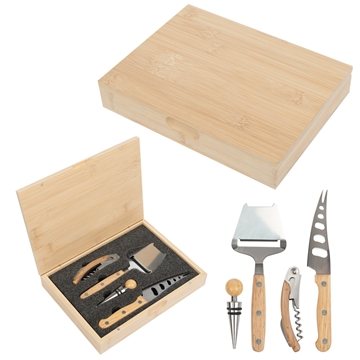 10 Custom Perfect Pairing Wine & Cheese Knife Set - Rubberwood & ...