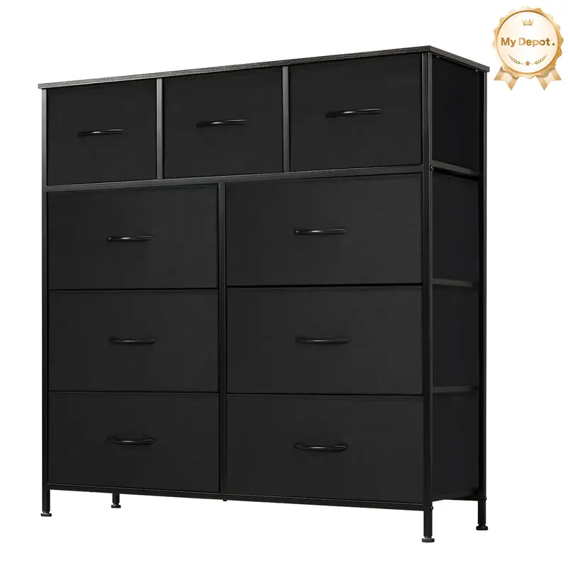 [DEAL] 9-Drawer Dresser, Storage Unit Organizer Chest for Clothes Tall Dresser & Chest for Bedroom, Hallway, Living Room, Dor...