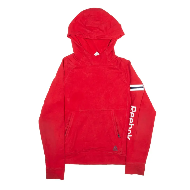 REEBOK Hoodie Red Pullover Boys L
