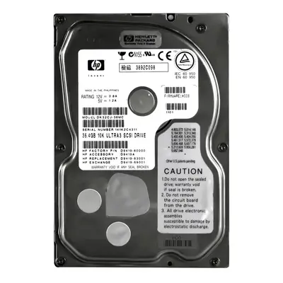D9419A HP 36.4GB Ultra-160 SCSI 10000 3.5-inch Hard Drive