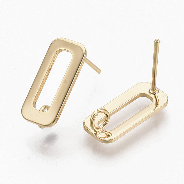 Brass Stud Earring Findings