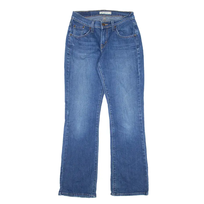LEVI'S 529 Jeans Blue Denim Regular Bootcut Stone Wash Womens W24 L30