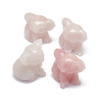 Natural Rose Quartz Sculpture Display Decorations