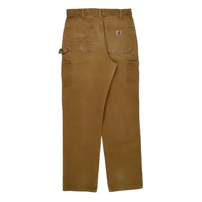 Carhartt Double Knee Carpenter Trousers - 33? Waist Brown Cotton