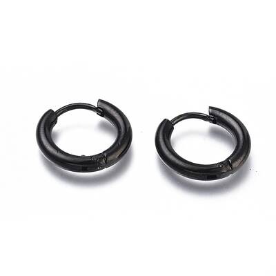 304 Stainless Steel Huggie Hoop Earrings