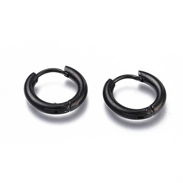 304 Stainless Steel Huggie Hoop Earrings