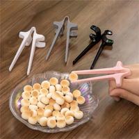 Reusable Finger Chopsticks, 4 Counts/set U Bracket Design Finger Chopsticks, Snack Grabber Tongs, Kitchen Utensils for Daily ...