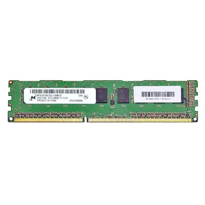 Micron MT9JSF25672AZ-1G6M1ZF | 2GB DDR3-1600MHz PC3-12800 ECC Unbuffered UDIMM CL11 1Rx8 1.5V 240-Pin Memory Module