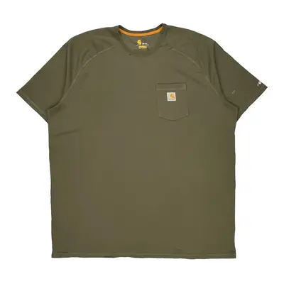 Carhartt Tall T-Shirt - 3XL Green Cotton Blend