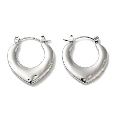 Non-Tarnish 304 Stainless Steel Hoop Earrings for Women