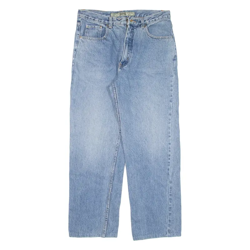 GO WEST Mens Jeans Blue Regular Straight W32 L26