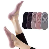 Women's Yoga Ankle Socks, 1/3/5 Pairs Non-slip Breathable Comfortable Sports Grip Socks for Pilates, Dance, Fitness, Gym, Wor...