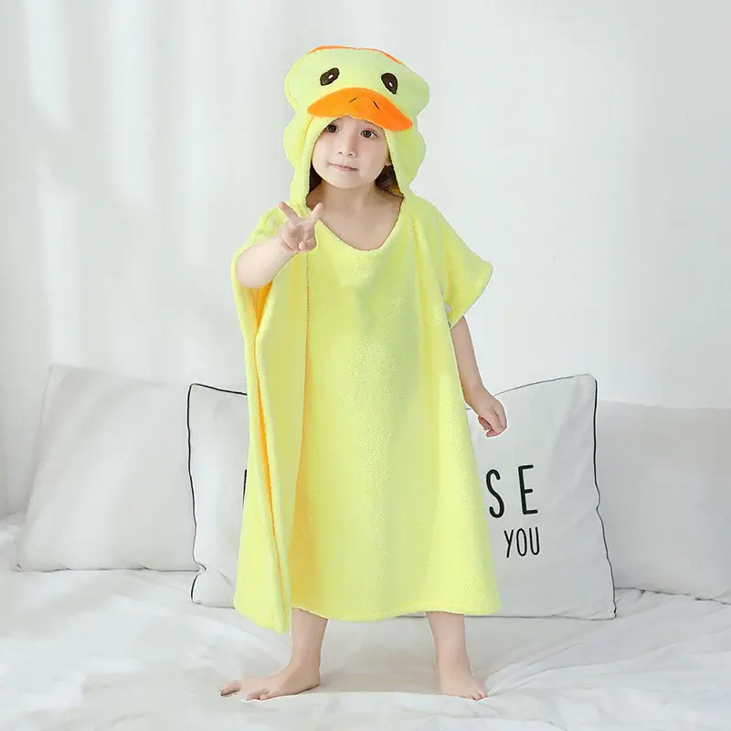 Infant Baby Bathing Hooded Bath Towel Cloak Cloak | Color: 3 color | Child size: 66cm