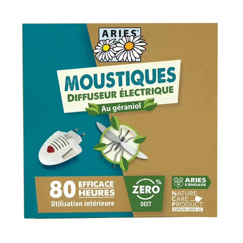 Aries Electric mosquito repellent diffuser + refill 10 tablets 1 unit