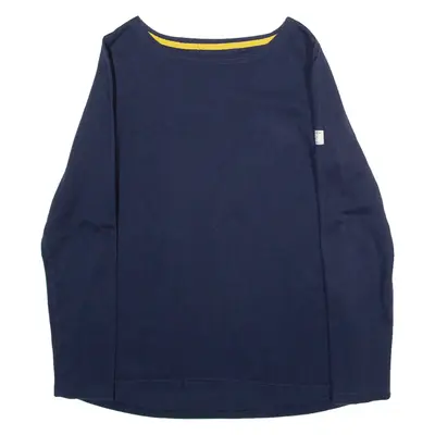 JOULES Womens T-Shirt Blue Long Sleeve UK 10
