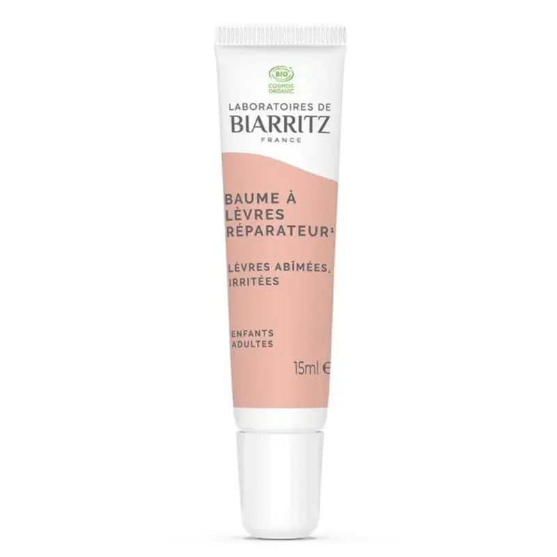 Laboratoires De Biarritz Repairers Organic Lip Balm Repairs, soothes and protects 15ml