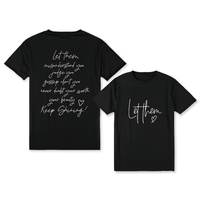 Women's 100% Graphic T-Shirt - Casual Short Sleeve Round Neck Top with Inspirational Quotes \