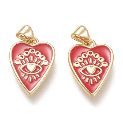 Brass Enamel Pendants