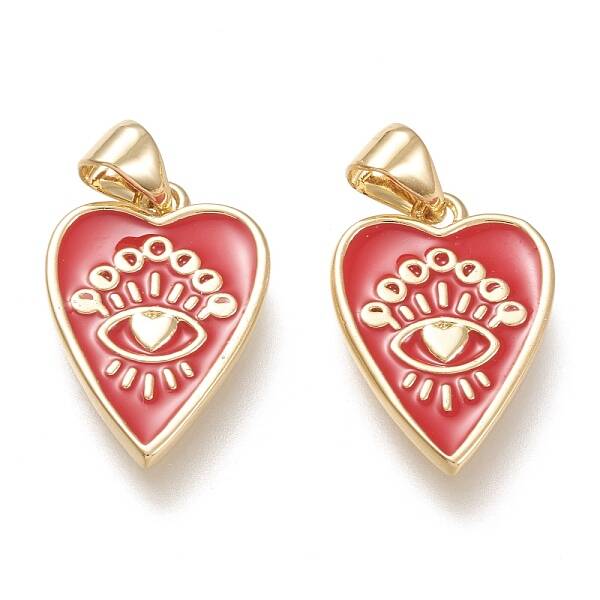 Brass Enamel Pendants