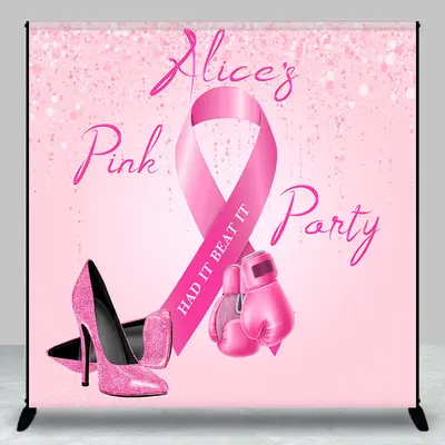 Had It Beat It Custom Pink Party Backdrop for Women - Aperturee