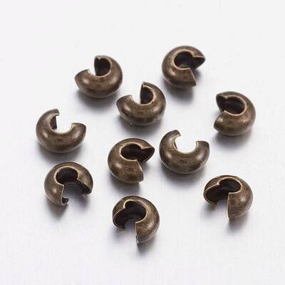 Brass Crimp Beads Covers