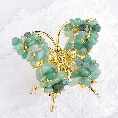 Raw Natural Green Aventurine Chip Mineral Specimen Display Decorations