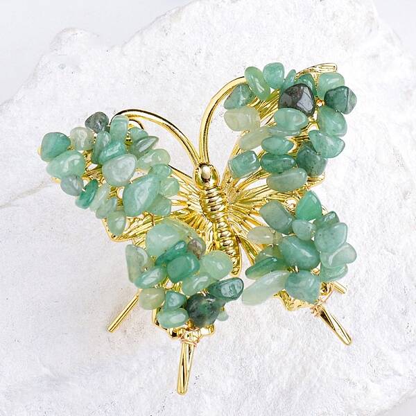 Raw Natural Green Aventurine Chip Mineral Specimen Display Decorations