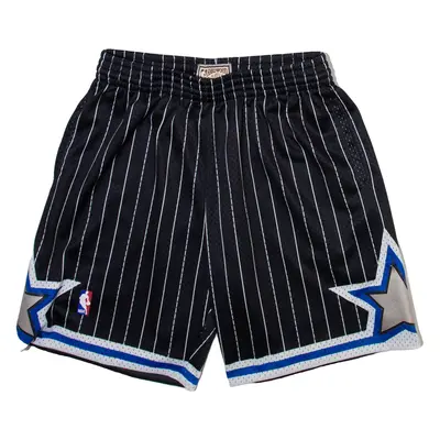 MITCHELL & NESS Mens Casual Shorts Black Striped L W29