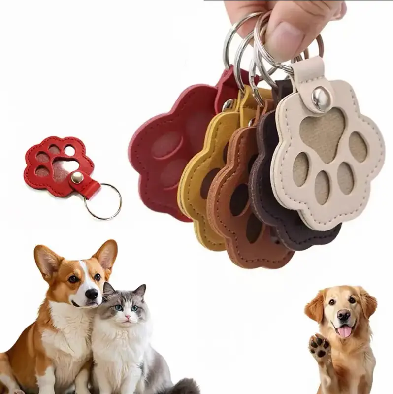 Cute Pets Fur Memory Charm – Paw-Shaped Charm for Collecting Pet Fur, Memorial Gift for Cat or Dog Lovers, Keychain or Neck...