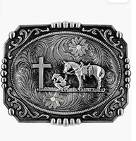 Bronze Praying Cowboy belt buckle 1790 BNZ