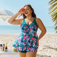 Hanna Nikole Tankini Swimsuits for Women 2 Piece V Neck Bowknot Tie Tops and High Waisted Tummy Control Bottom dealsforyouday...