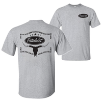 2Side, Bull Skull Leopard Peterbilt Logo Shirt, Western Truck Graphic T Shirt, Car Lover Tee, Summer Outfit, Graphic Tees Men...