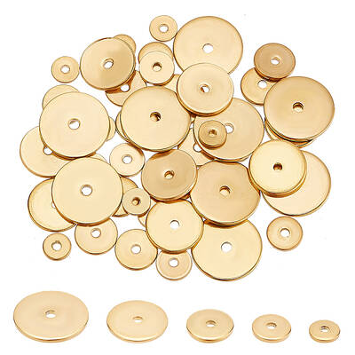 5 Styles 304 Stainless Steel Spacer Beads