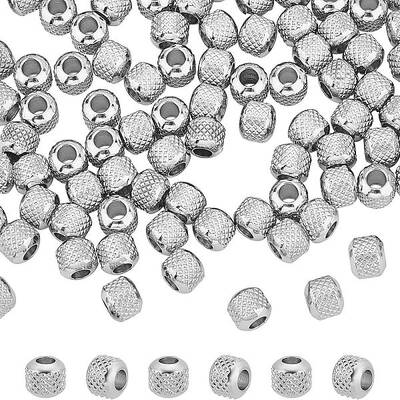 100Pcs 201 Stainless Steel Beads