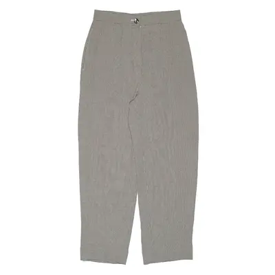 PLIDOUL Houndstooth Grey Relaxed Straight Trousers Womens W24 L25