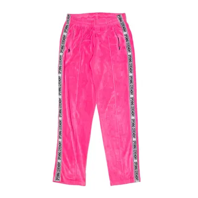 OPENING CEREMONY Velvet Front Seam Sweatpants Pink Straight Womens S W28 L29