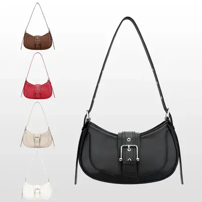 KKXIU Shoulder Bags for Women Retro Crescent Hobo Handbag Y2K Underarm Purse