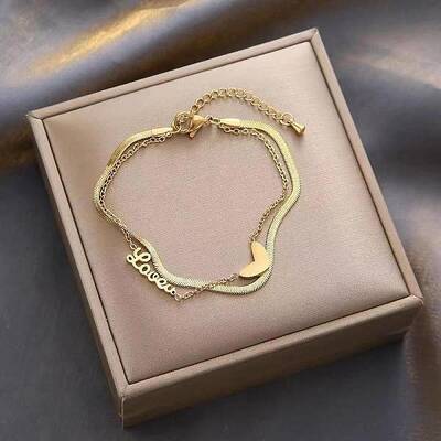 Stainless Steel Charm Anklets for Women
