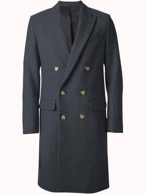 Mens Overcoat -Mens Long Wool Topcoats- Topcoat For Men-Mens Double breasted Overcoat - 