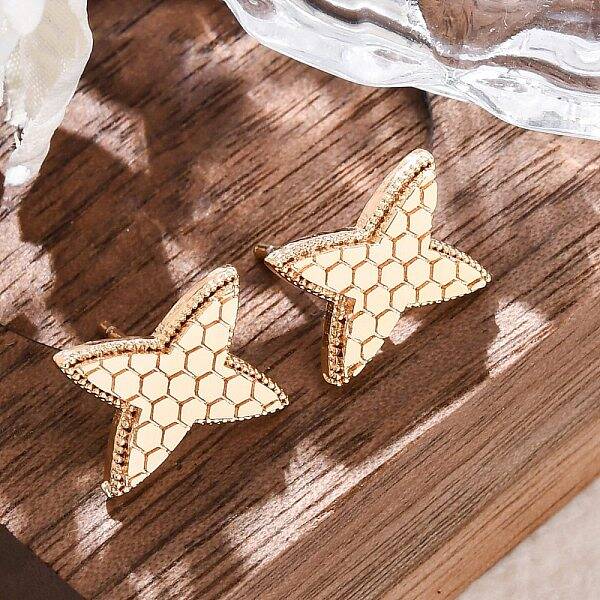 Brass Stud Earrings