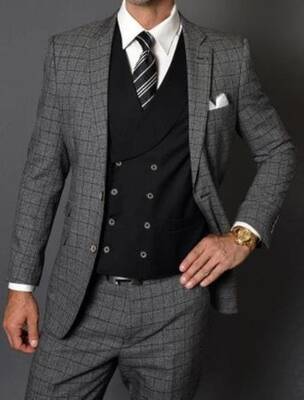 Charcoal Suit Black