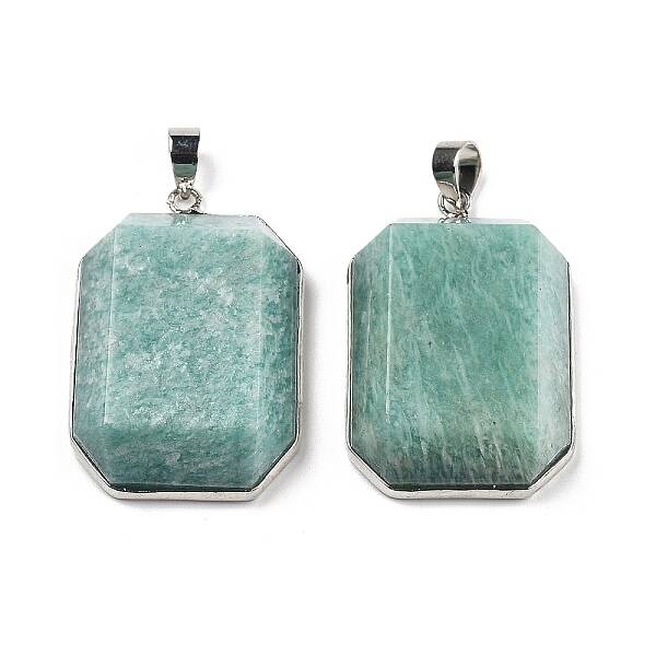 Natural Amazonite Pendants