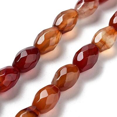 Natural Red Agate Beads Strands