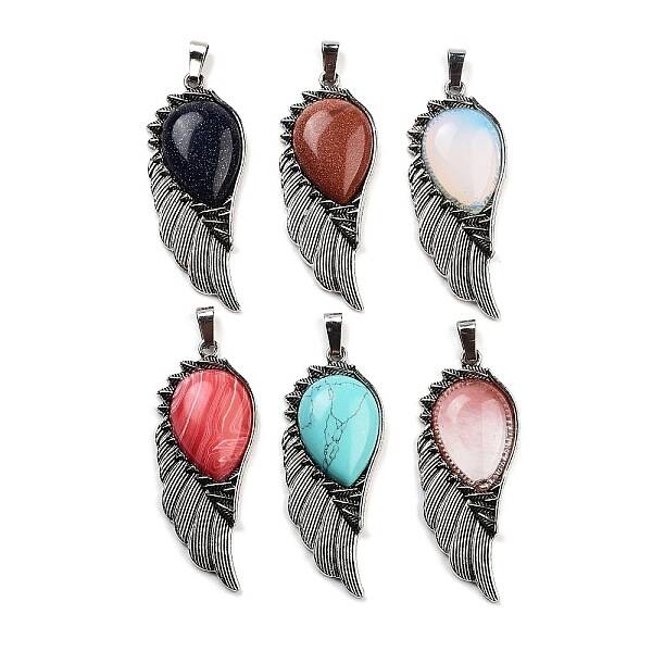 Synthetic Mixed Stone Big Pendants