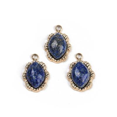 Natural Lapis Lazuli Oval Charms