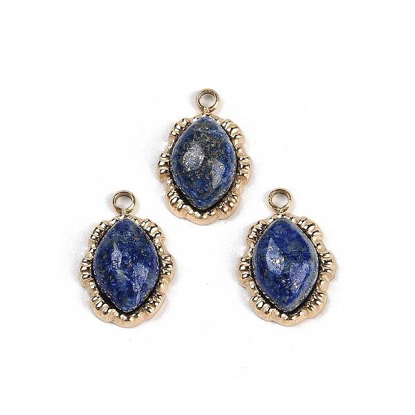 Natural Lapis Lazuli Oval Charms