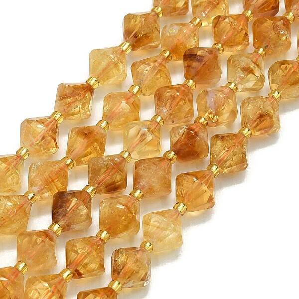 Natural Yellow Quartz Beads Strands