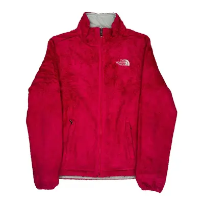 The North Face Fleece Jacket - Small Red Polyester
